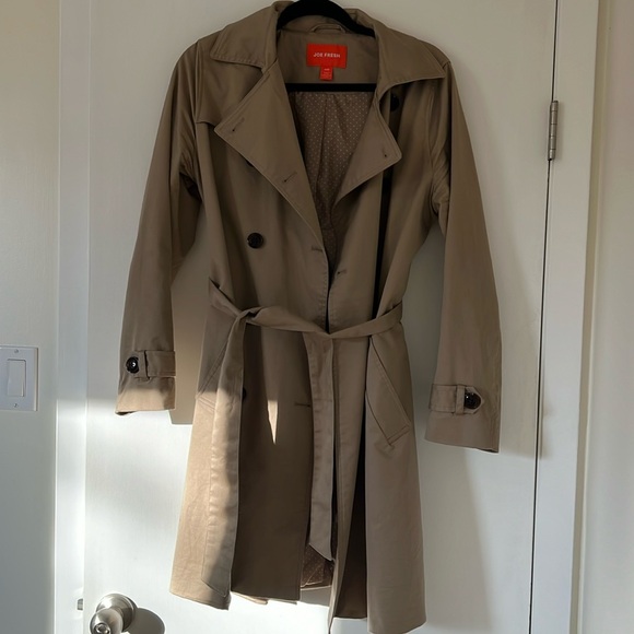 Joe Fresh Trench Coat VGUC M - Picture 2 of 8
